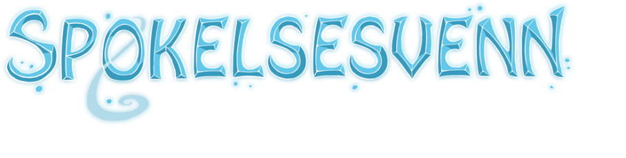 Spøkelsesvenn - Det første møtet, i form av en logo